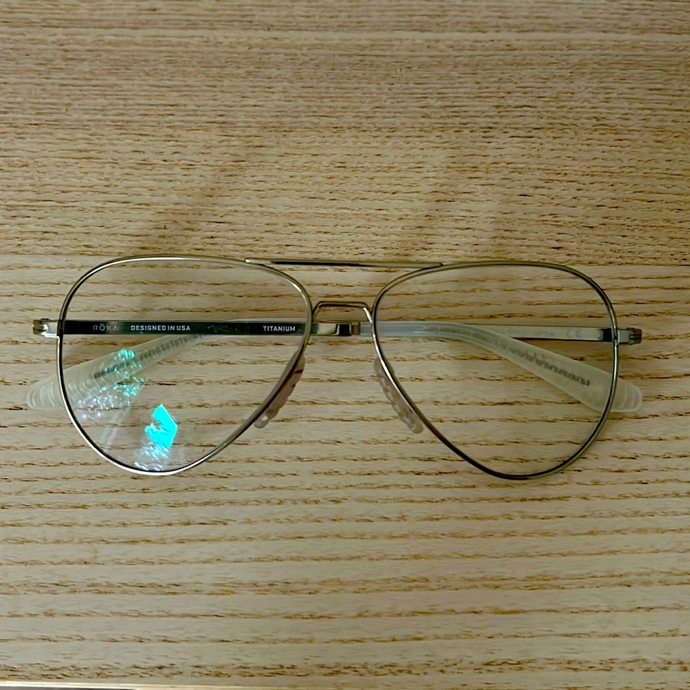 Roka Phantom Titanium Eyeglasses Unisex in Gold